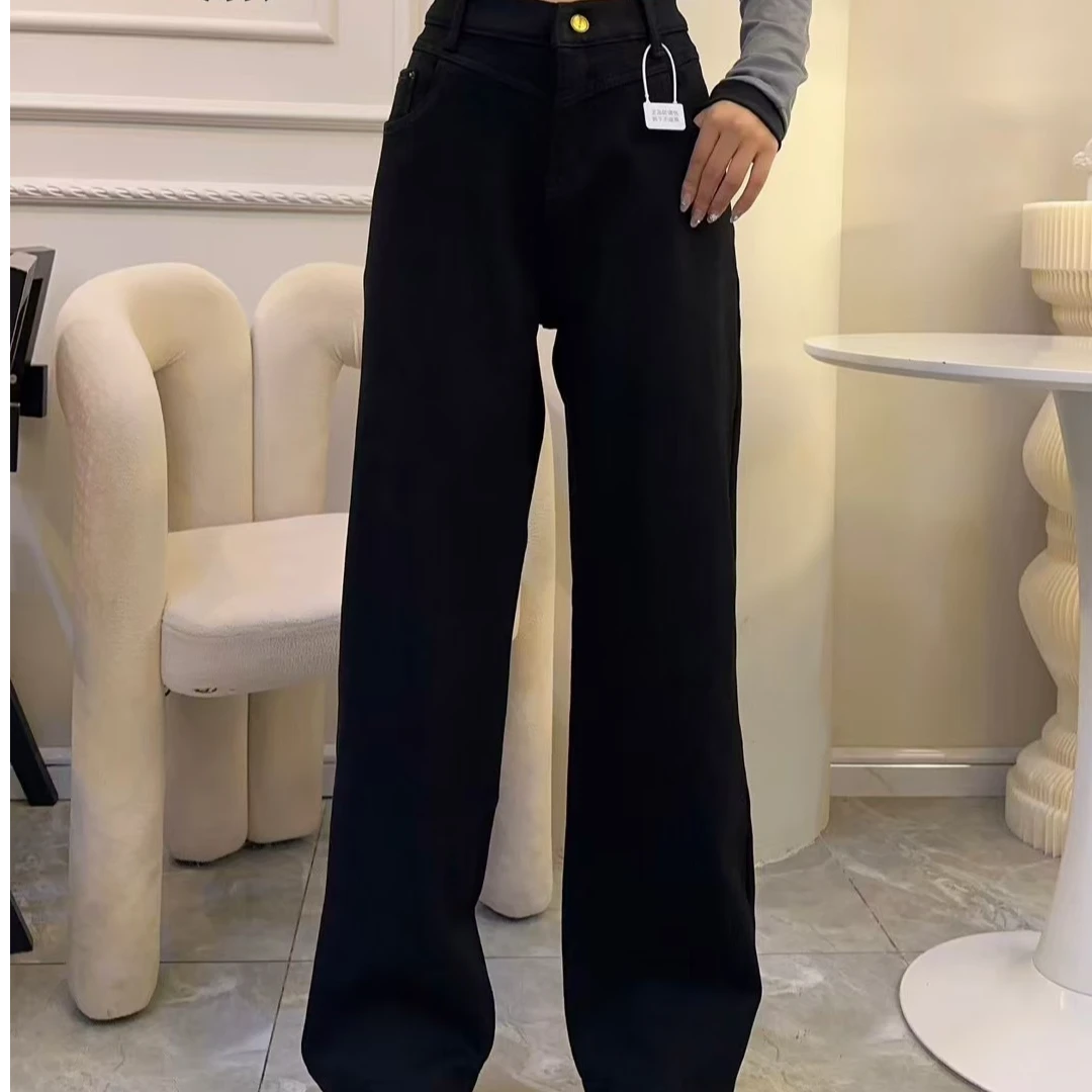 【欢姐推荐】343新款时尚休闲百搭显瘦加厚牛仔裤