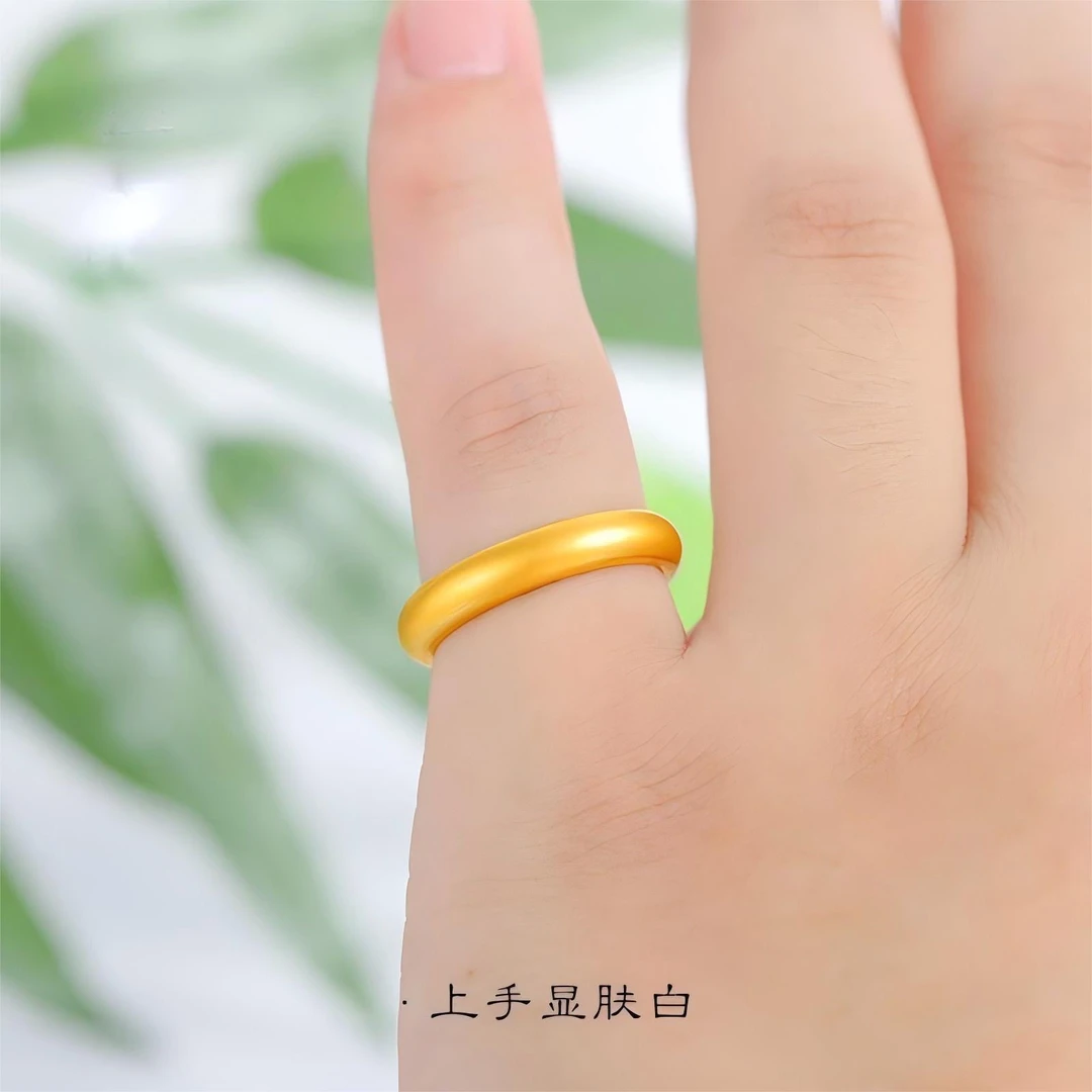 铜合金戒指 (4n光面戒指闭口）女款素圈