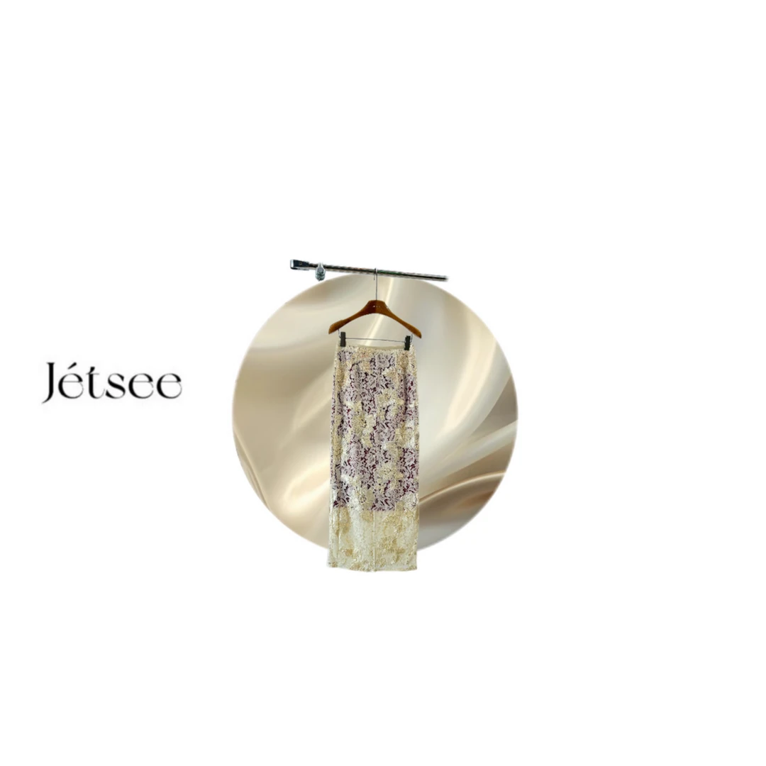 精致主义重工刺绣钉珠工艺半裙B40463轻奢时尚