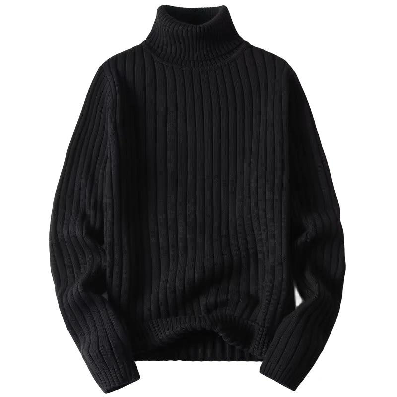 【小扬哥推荐】高领毛衣男士秋冬季新款纯色复古麻花加