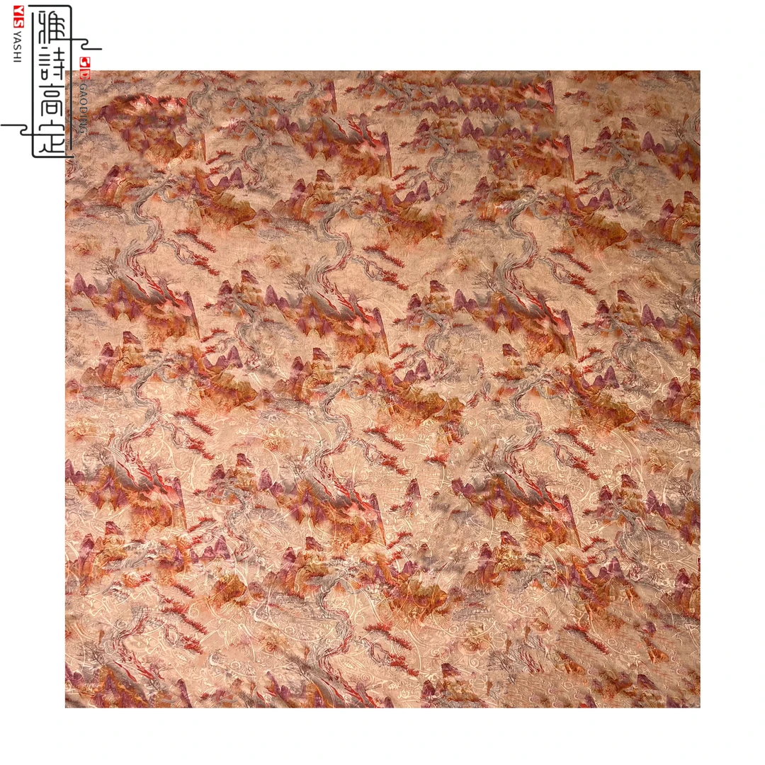 L0053【霞光万道】140*140四经绞罗双面双色丝巾围巾披肩