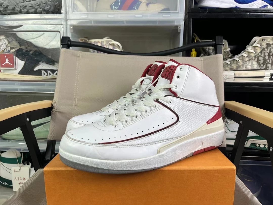板鞋/ aj2 白红/46