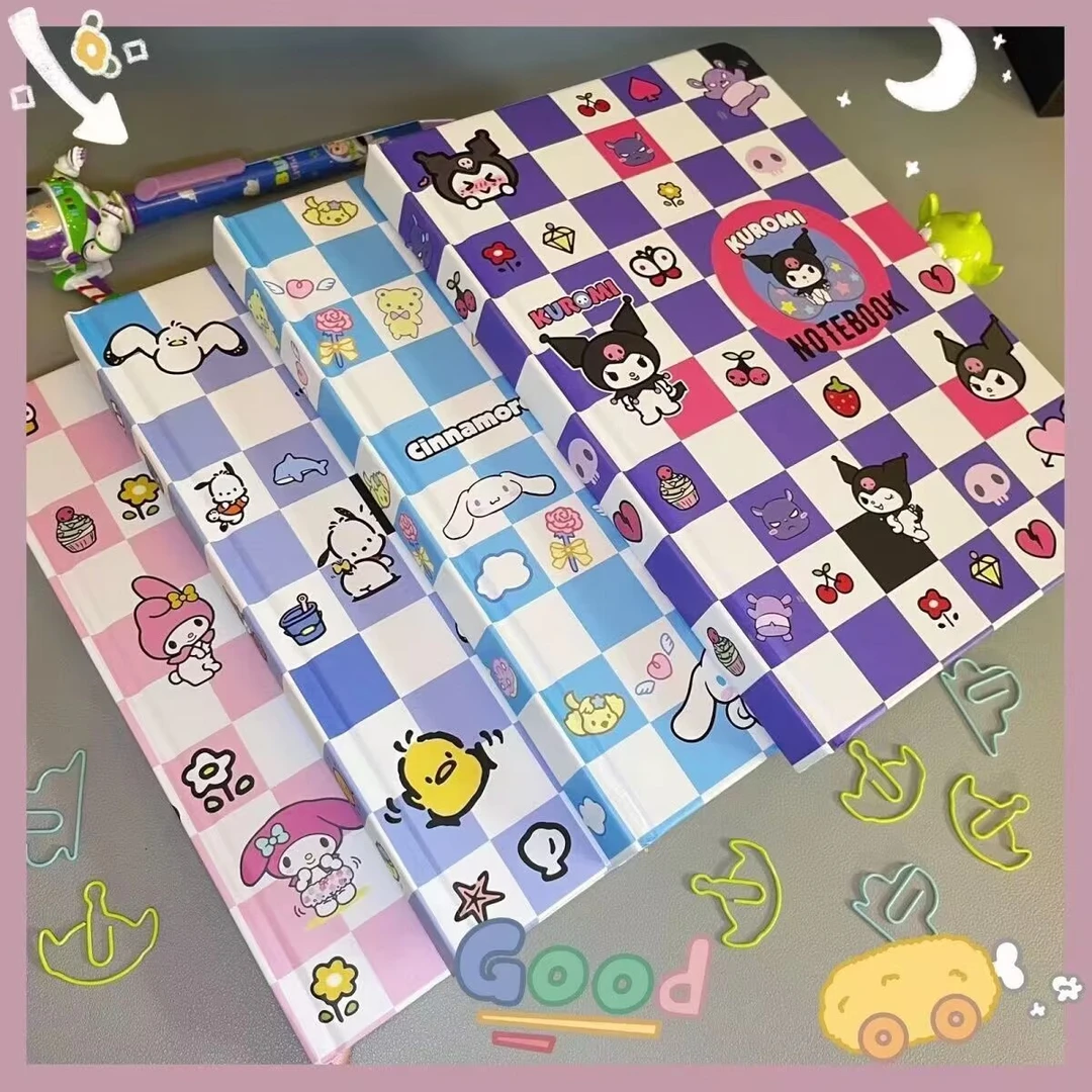 三丽鸥A5精装本硬壳可爱学生横线本子全彩页高颜值日记本记事本