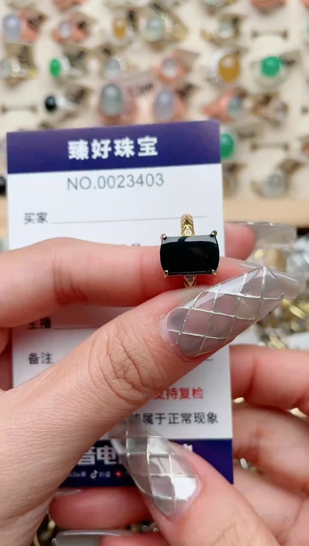 【闪购商品】翡翠戒指银S925镶嵌·