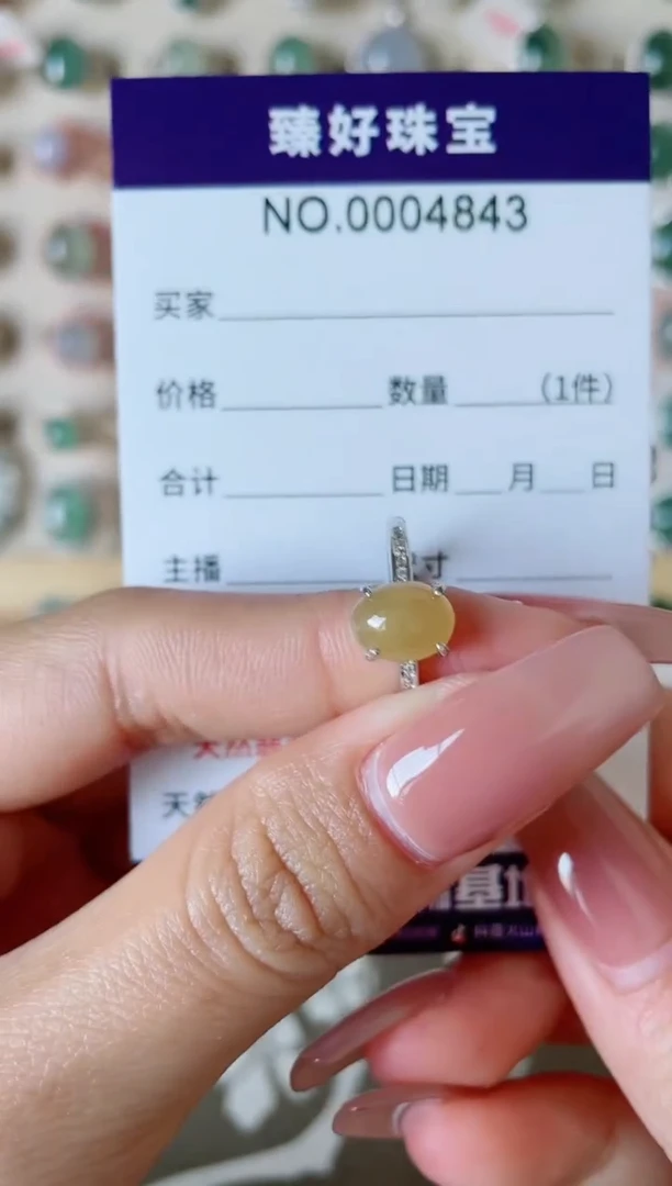 【闪购商品】翡翠戒指银S925镶嵌1