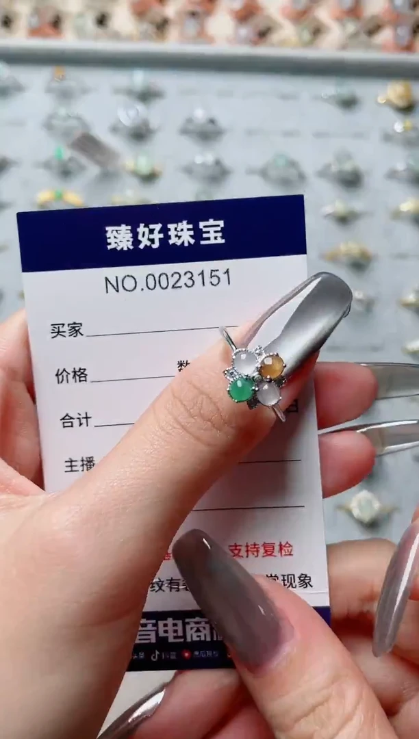 【闪购商品】翡翠戒指银S925镶嵌·