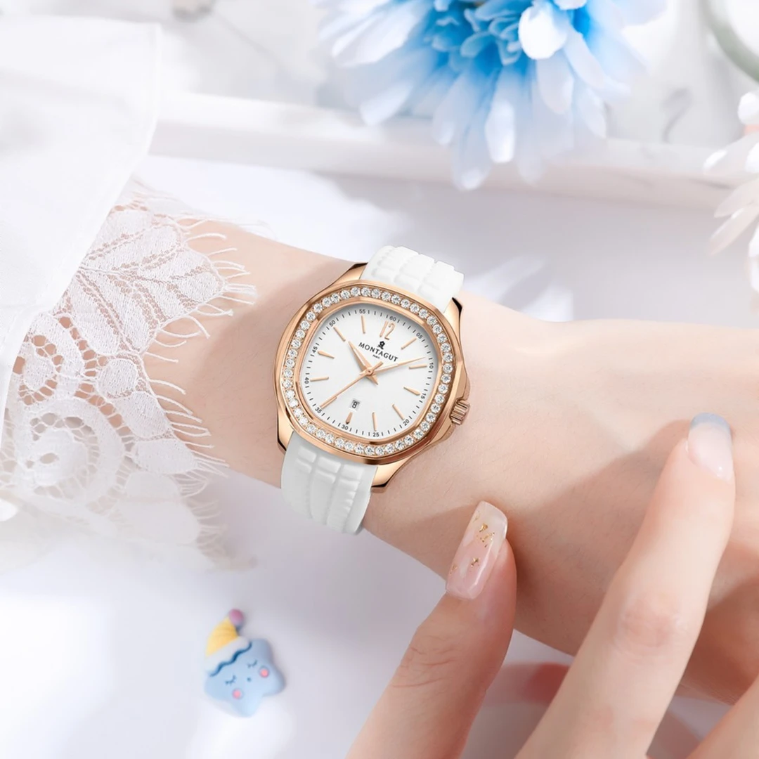 【满钻女表】【三色可选】法国梦特娇百搭橡树系列经典轻奢时尚优雅