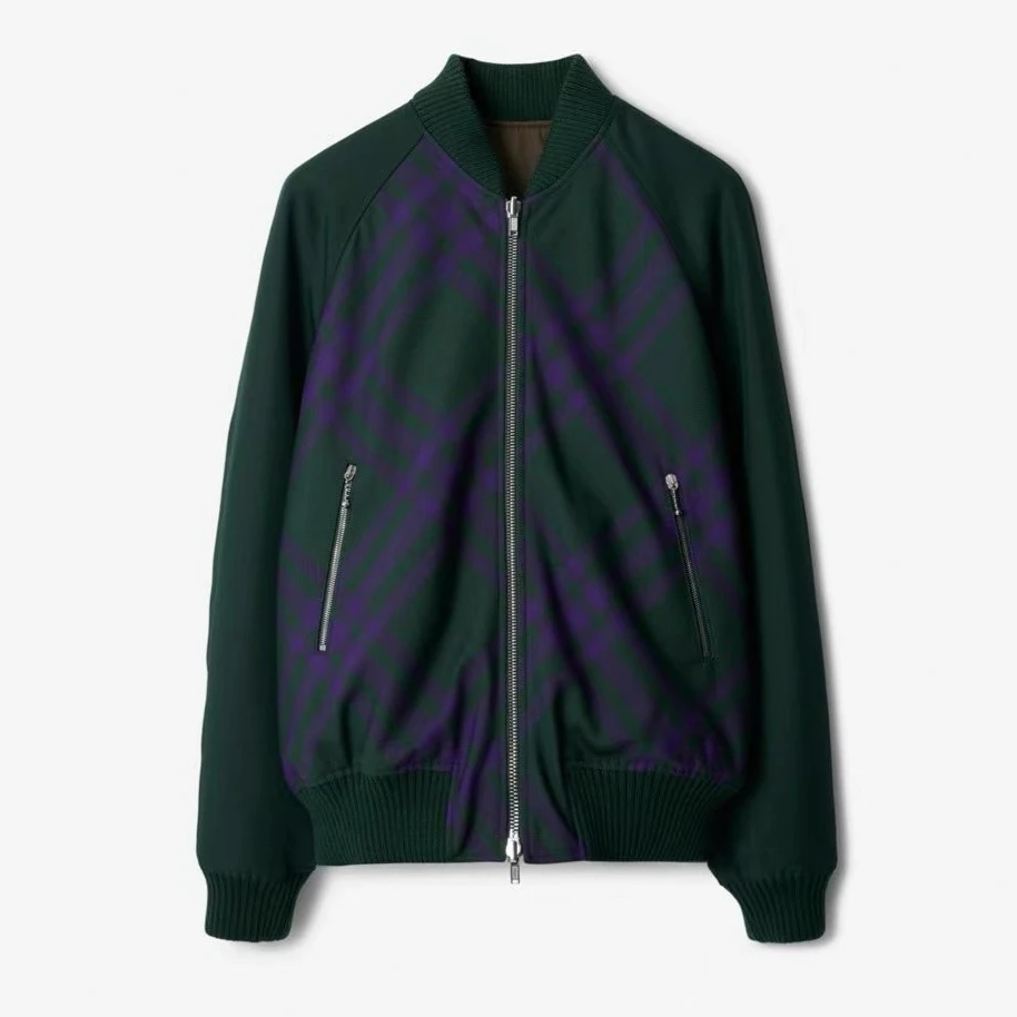 全新未使用 BURBERRY/博柏利 拼色双面穿夹克外套 MCO20192