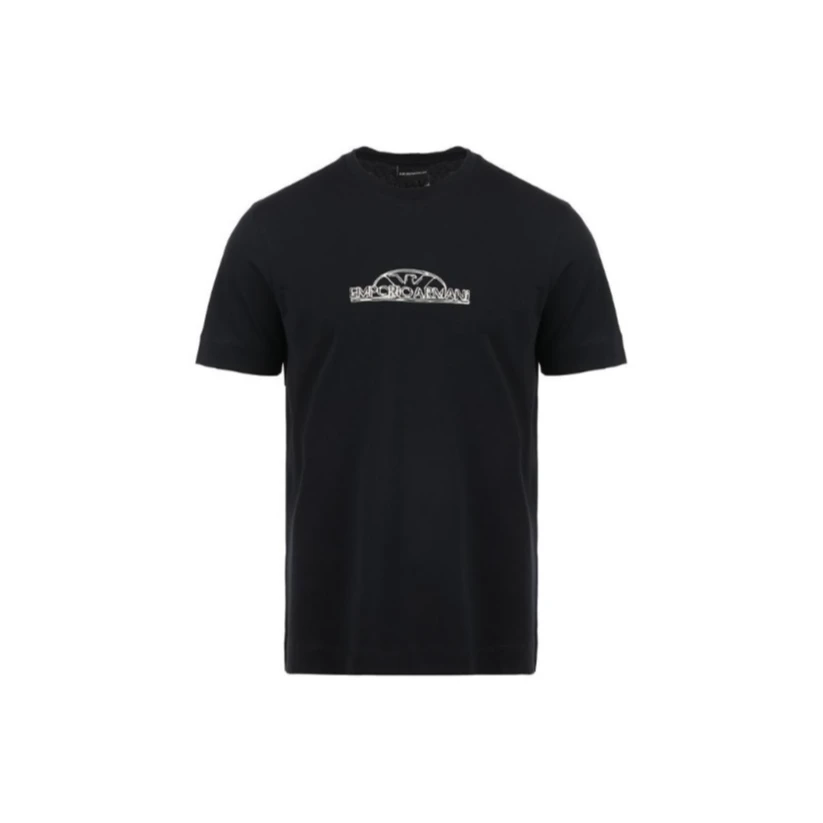 未使用 EMPORIO ARMANI/安普里奥·阿玛尼 男士刺绣T恤MTS10663