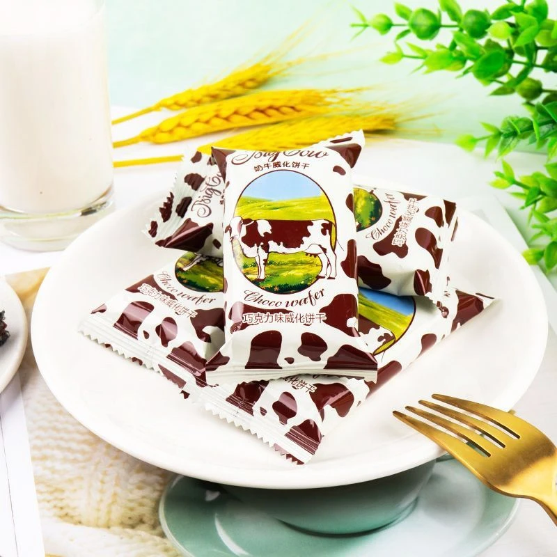 【到手1斤】大奶牛巧克力威化饼干夹心俄罗斯风味牛奶零食