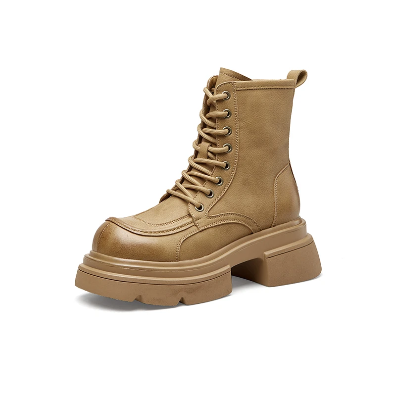 【大眼妹儿专属】杰雷哈洛2023新款U型埋骨工艺设计增高马丁靴