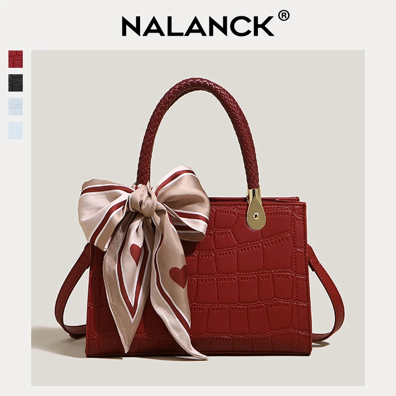 高级感红色新娘包2024新款小众婚礼手提包气质妈妈包时尚斜挎婚包