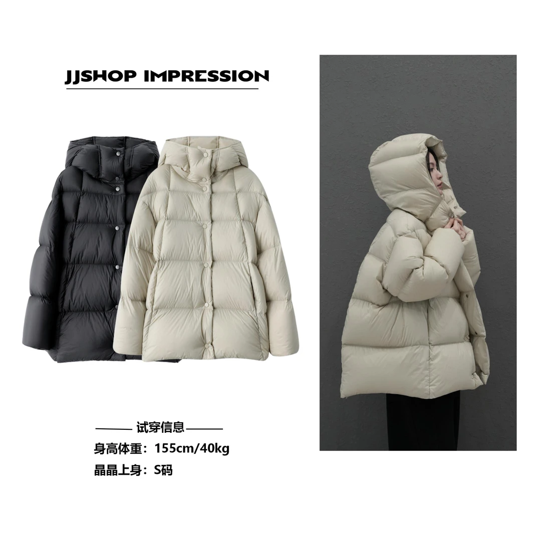 【0压感云朵泡芙鹅绒】JJSHOP IMPRESSION冬季加厚连帽常规款羽绒服