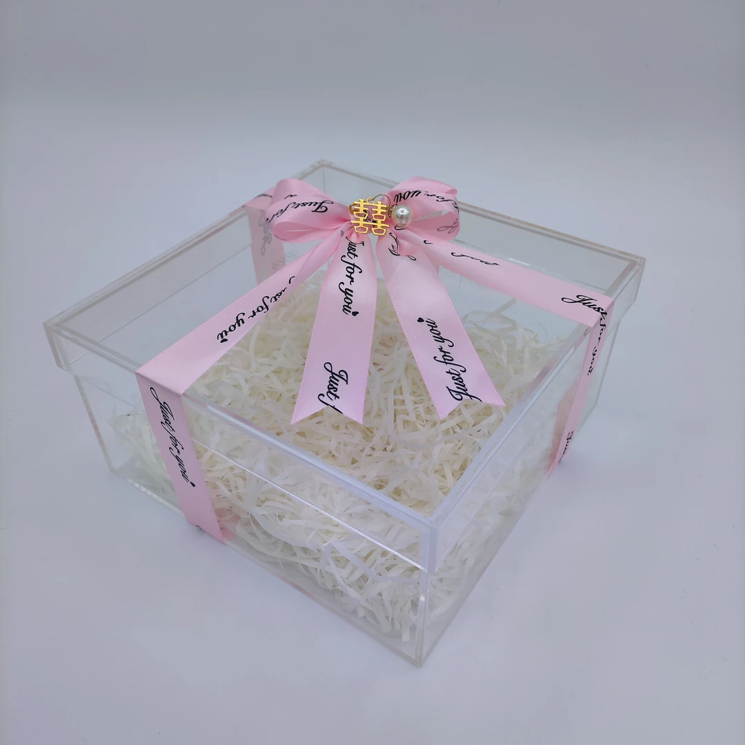 伴手礼礼盒空盒 全透明亚克力礼盒
