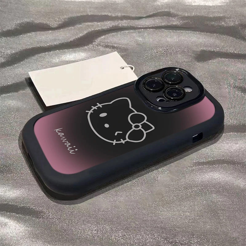高级感凯蒂猫适用苹果15promax手机壳iphone14全包13/12/11/xins