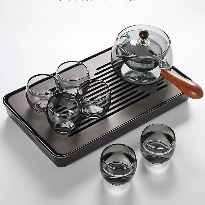 【专柜正品】高端耐高温玻璃逍遥泡茶壶  办公室高档会客茶具套装