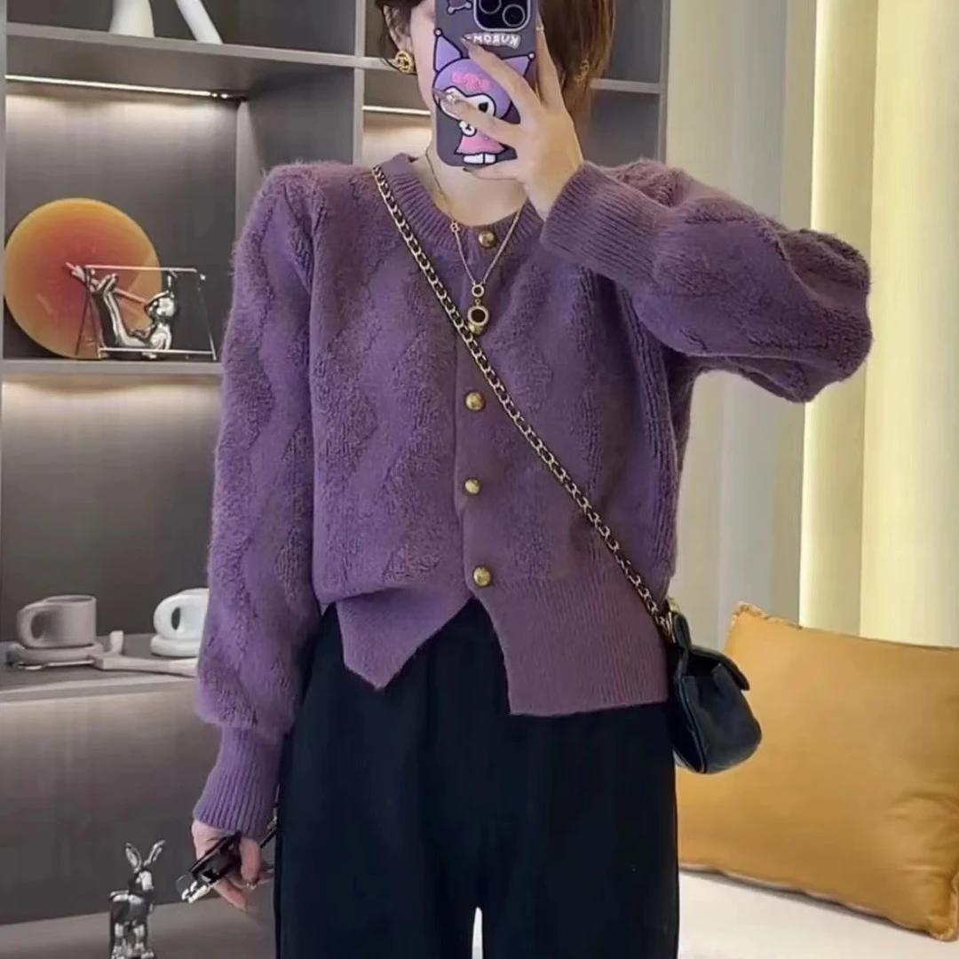 【福利不抢没了】2023冬季新款韩系长袖开衫毛衣#CH96003
