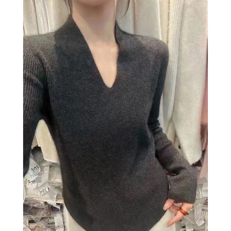 2024秋季新款针织打底衫长袖上衣#F068