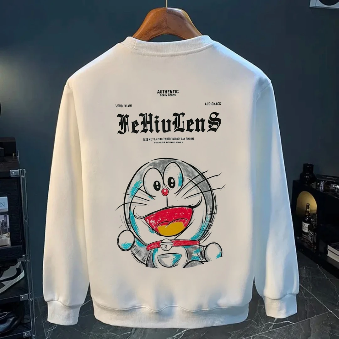 欧洲站重磅简约时尚卫衣男潮牌美式复古圆领小众情侣款休闲卫衣