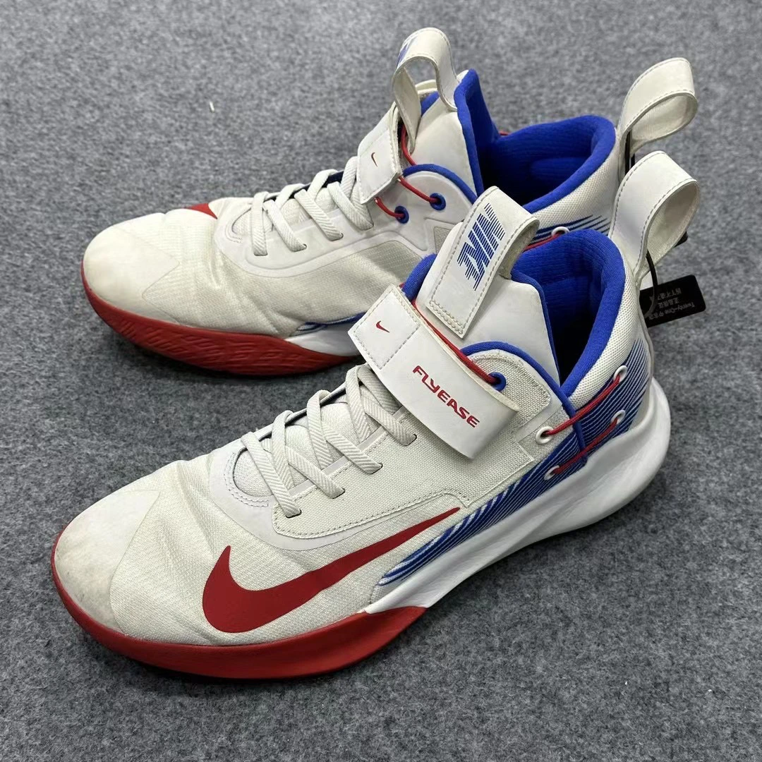 44码/NIKE Flyease红蓝配色 低帮篮球鞋