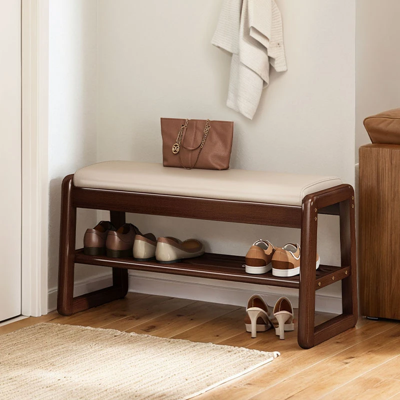 实木换鞋凳门口可坐网红款入户门口家用简约可坐式穿鞋凳简易置物