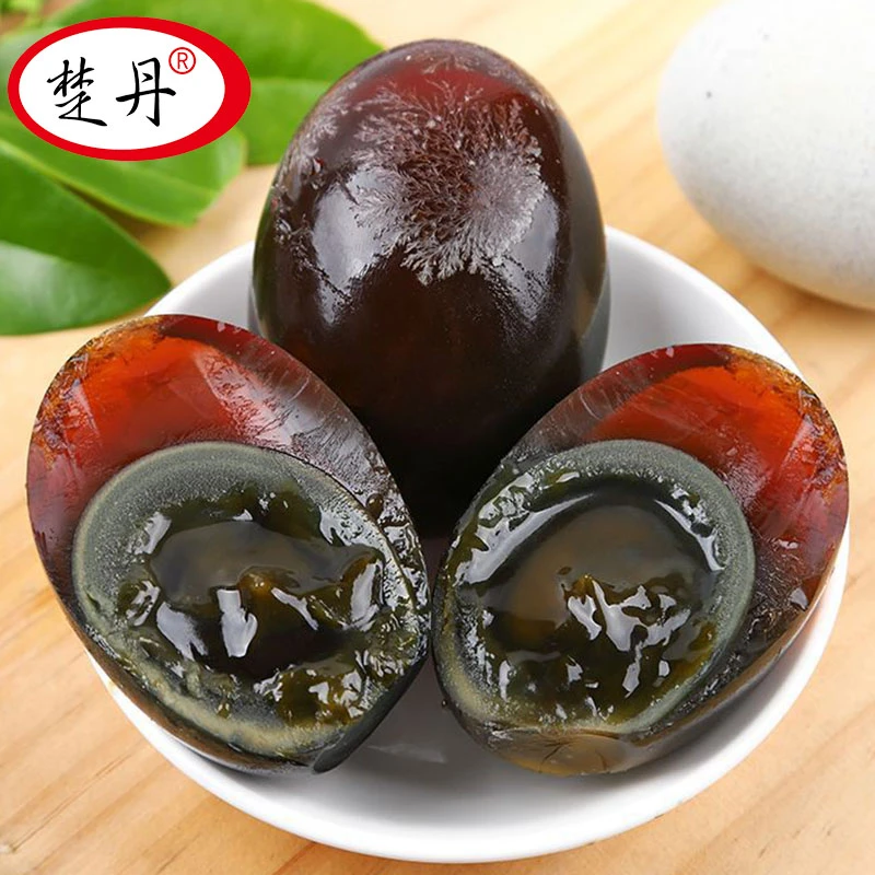 楚丹松花蛋溏心60*10/20枚松花蛋无铅工艺溏心蛋鸭凉拌即食