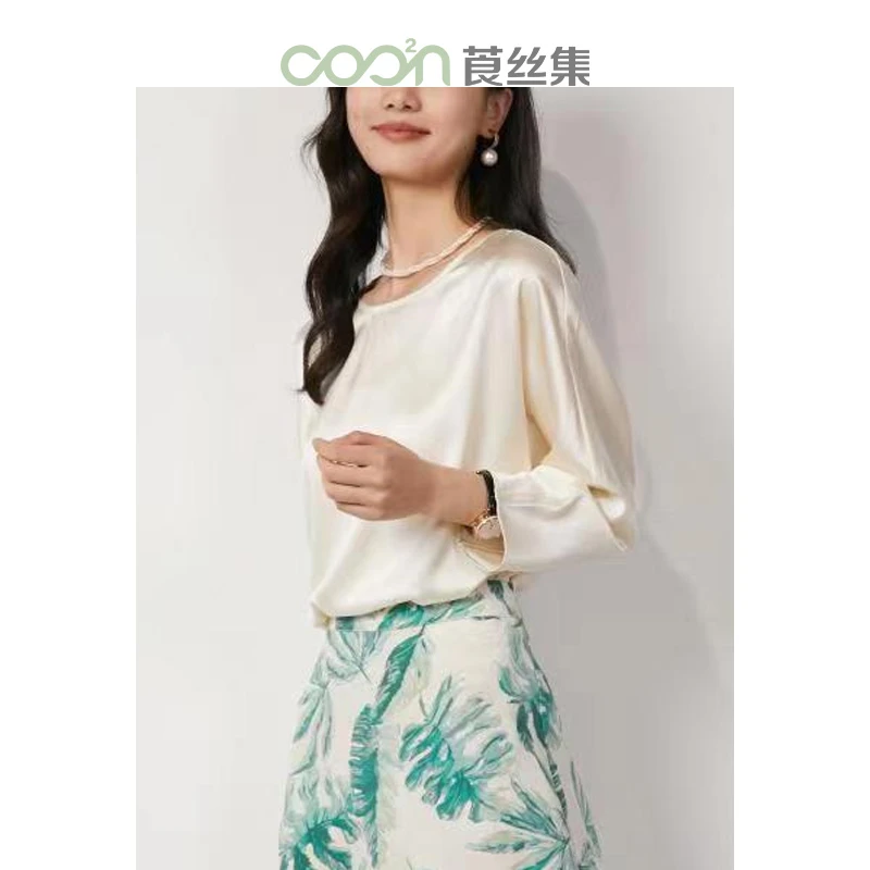 COO²N/莨丝集莨丝集90%桑蚕丝新款衬衫CCS014