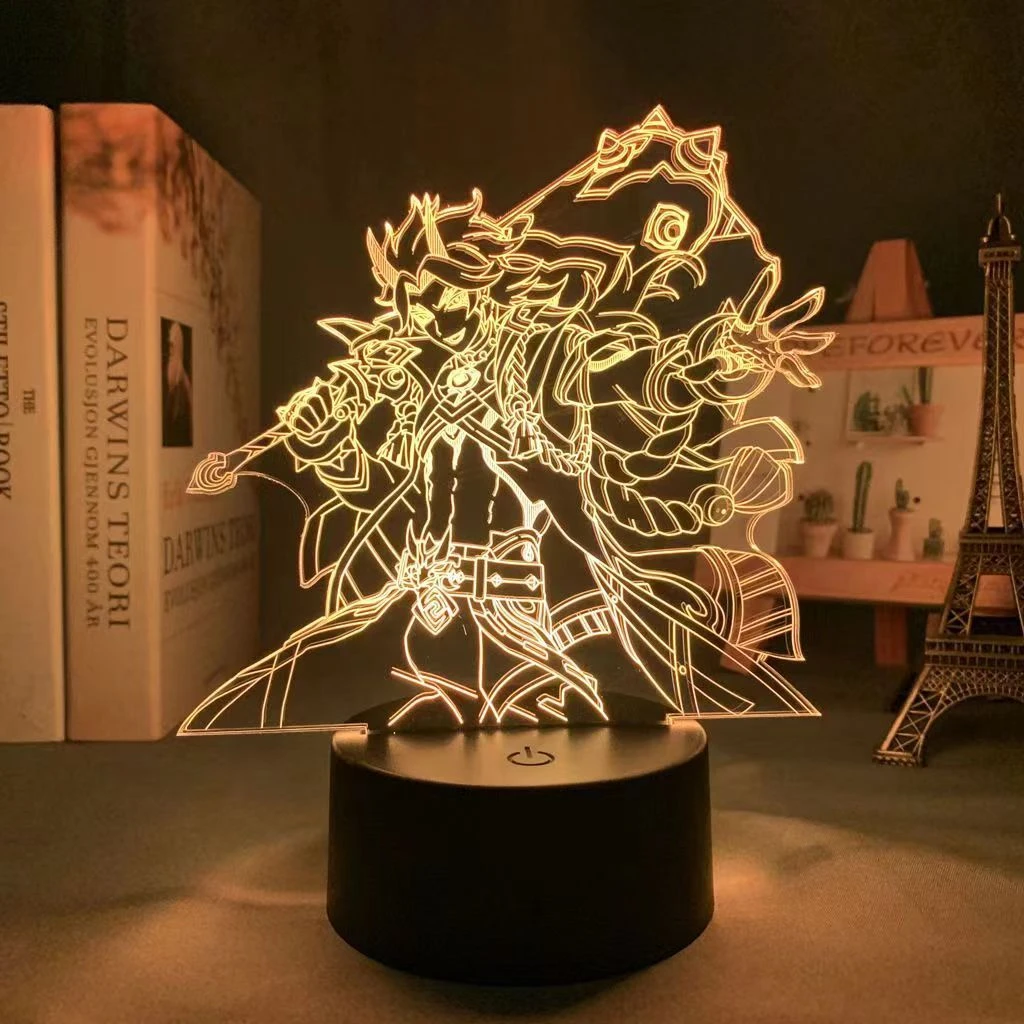 原神荒泷一斗游戏手办动漫周边桌面摆件宿舍小夜灯送同学生日礼物