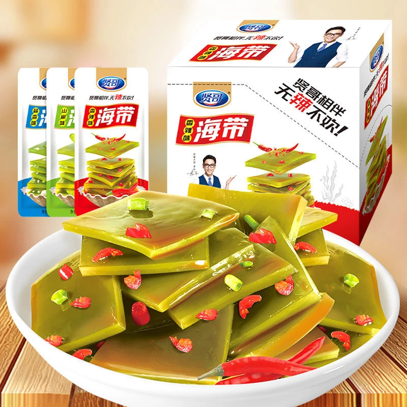 贤哥海带海带片22g香辣味零食开袋即食辣条网红办公解馋休闲食品