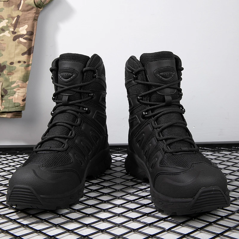 马丁靴男大码47作战训练靴高帮徒步登山靴山地战术靴沙漠靴骑行靴
