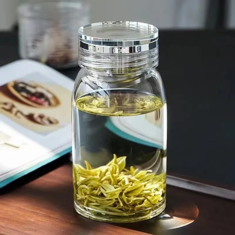 玉金晶新款大肚玻璃杯大容量茶杯高硼硅玻璃水杯大肚杯单层玻璃杯