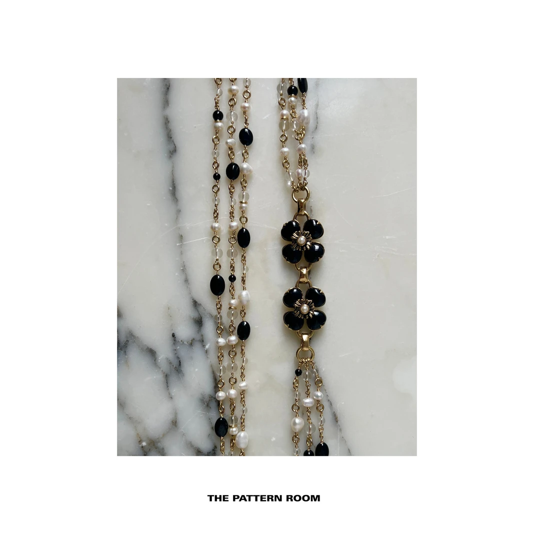 铜石英石项链 The pattern room｜无时间系列经典白异型珠长项链