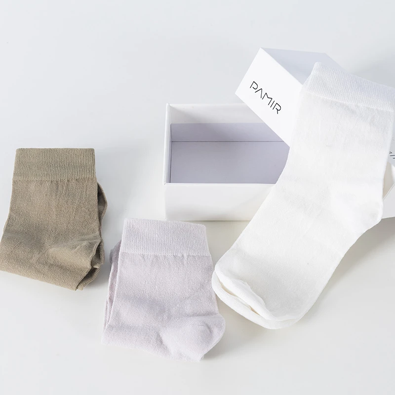 【冬姐精选】PAMIR春夏新款男款亚麻中筒袜2025棉袜男士袜子袜子