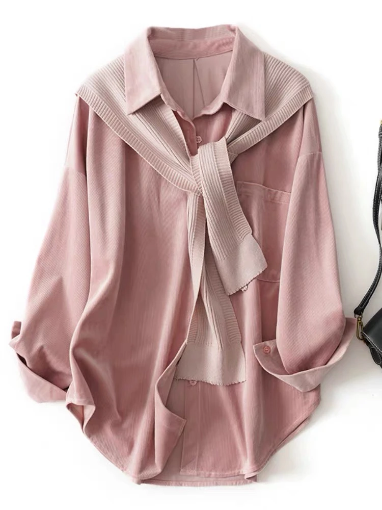 C013 (只进不出 谨慎下单）新款韩版显瘦长袖女休松衬衫