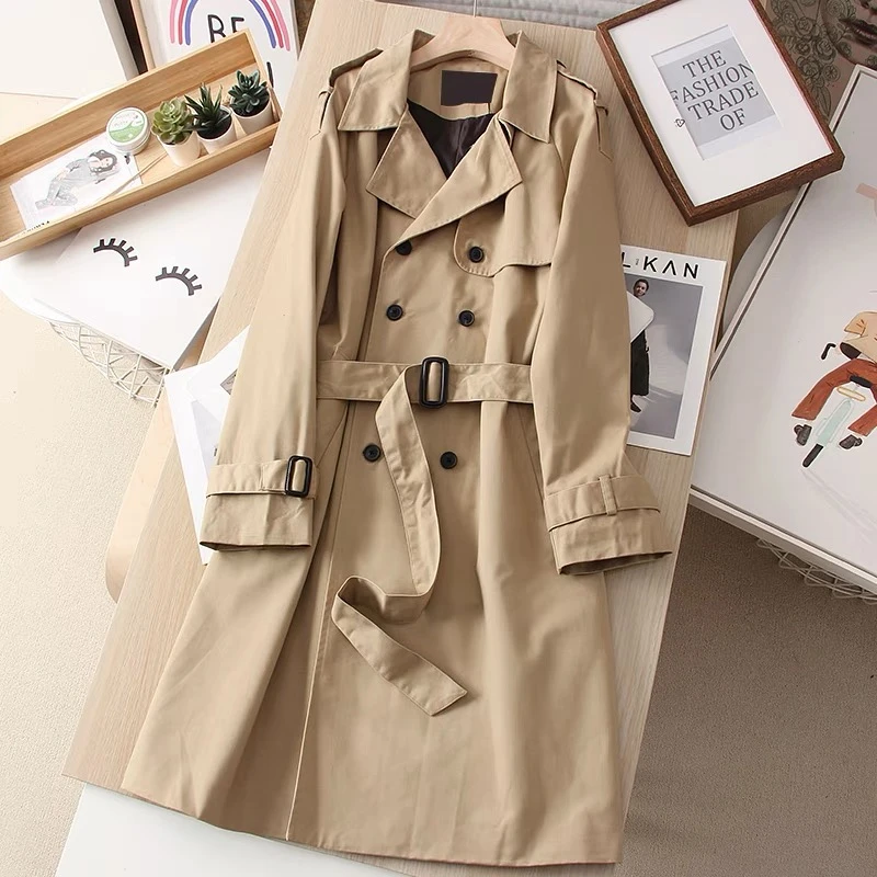 C041（只出不进 谨慎下单）中长款宽松气质显瘦小个子风衣女