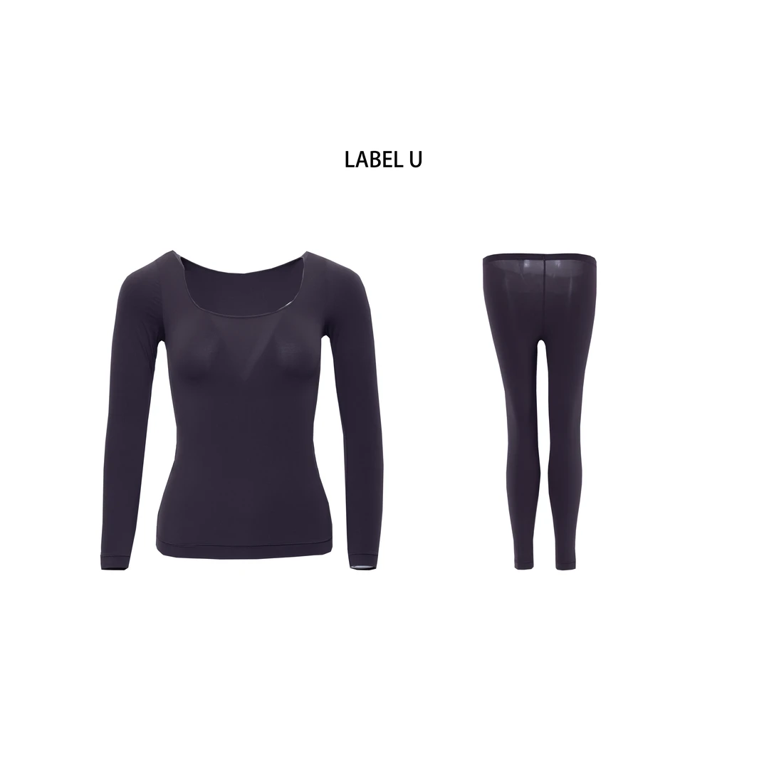 【坤姨专属】“天鹅湖秋衣”法式舒适抗菌 蛋白保暖保湿润肤套装