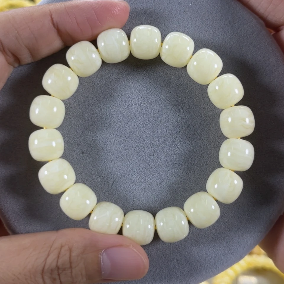 【闪购商品】蜜蜡手链未镶嵌乌料同料白蜡