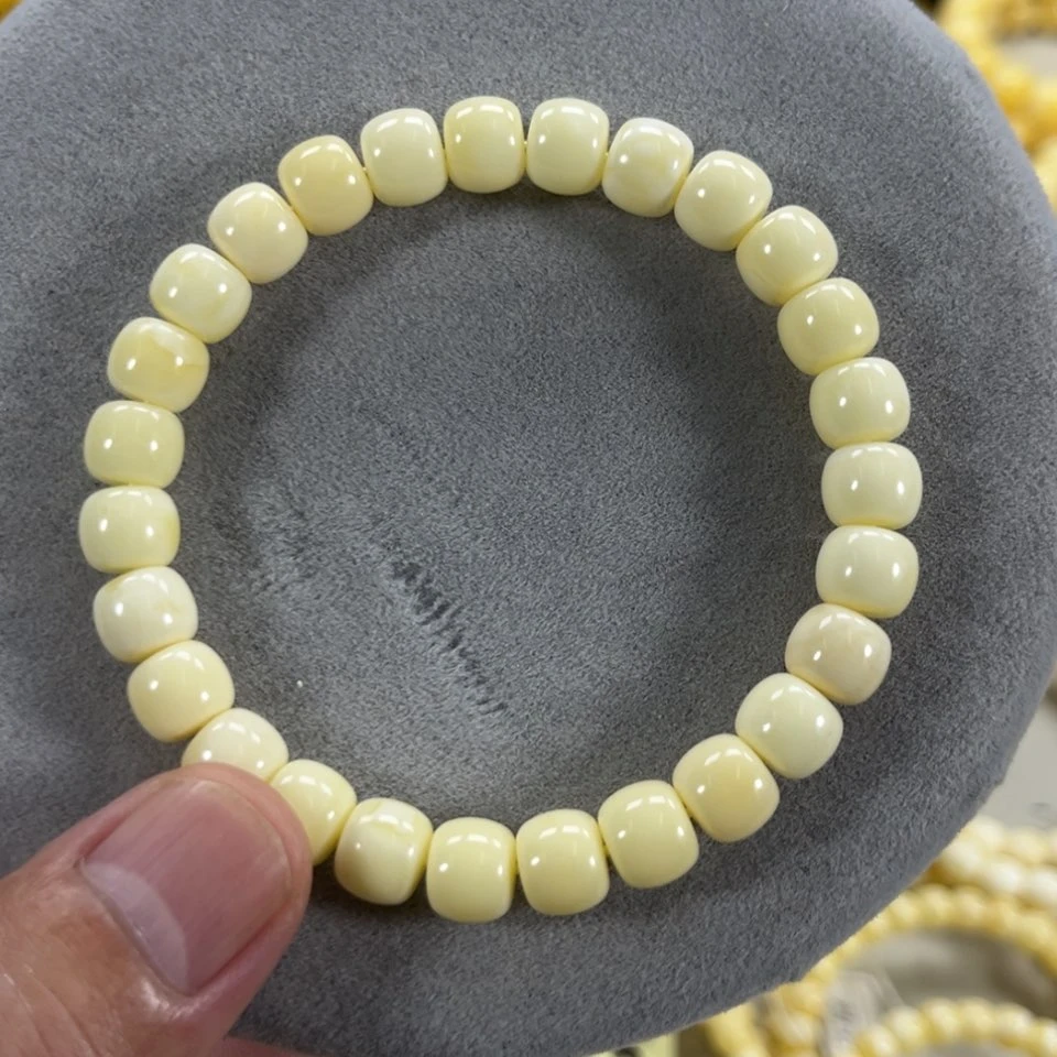 【闪购商品】蜜蜡手串未镶嵌文*纯天然俄料白蜡