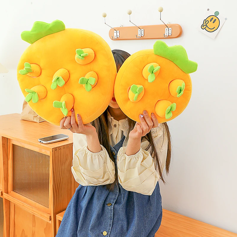 宝宝拔萝卜玩具毛绒儿童胡萝卜布娃娃小女孩幼儿早教益智玩偶抱枕