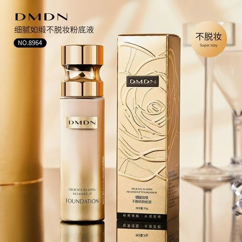 DMDN粉底液正品持久保湿遮瑕不脱妆干混油皮气垫bb霜女不沾口罩
