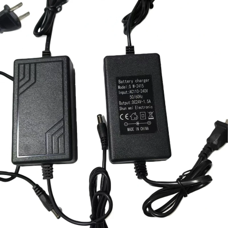 电动儿童卡丁车原装通用圆孔充电器24V1.5A电动玩具童车配件