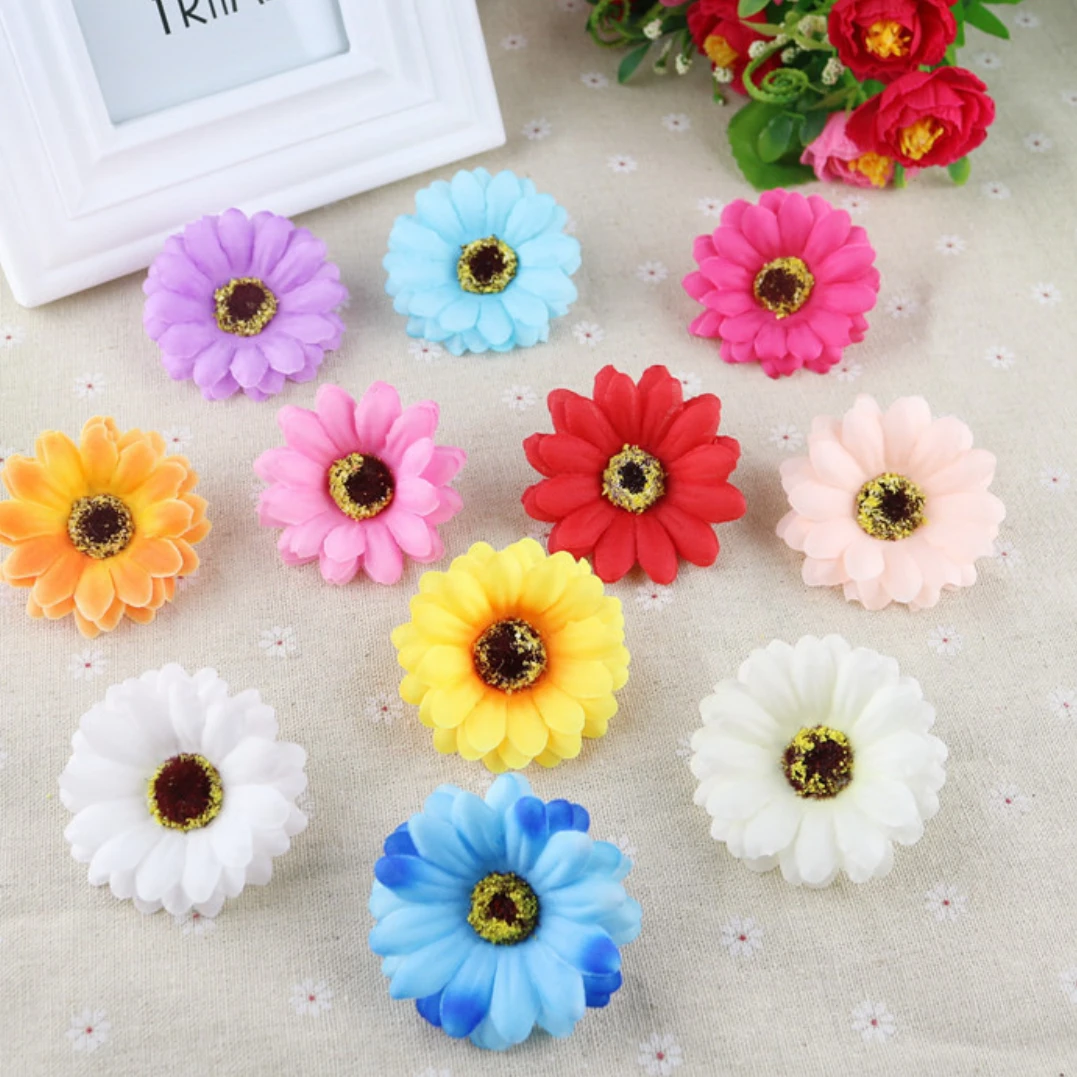 【三宝家】新款6.5厘米太阳花花头仿真花朵