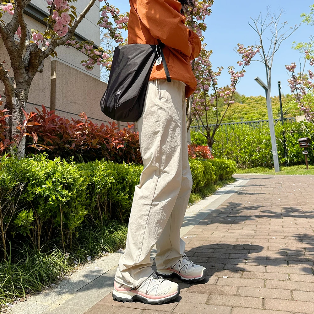 户外机能透气速干美式工装宽松休闲裤百搭春夏直筒徒步休闲裤男