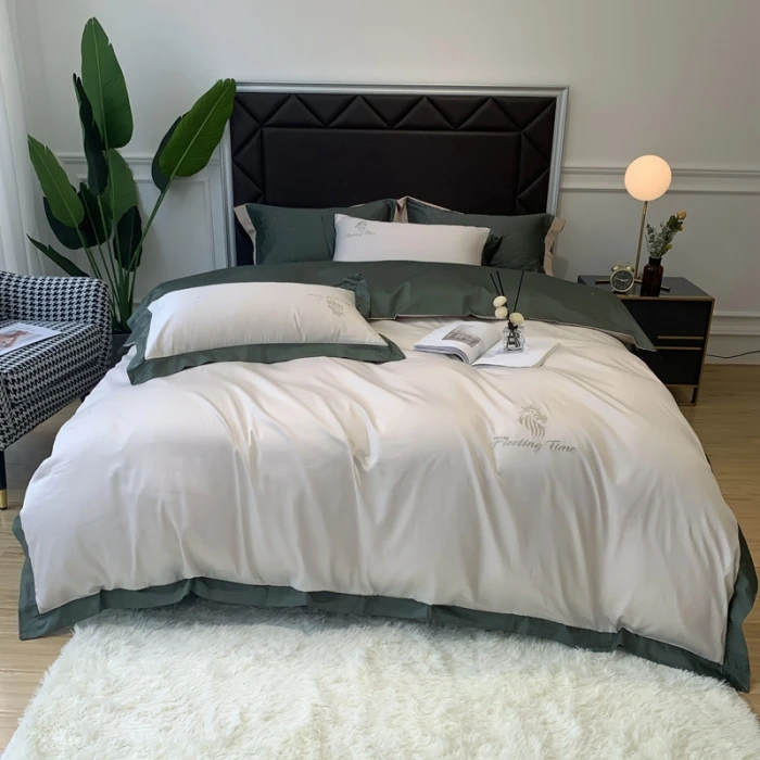 优悦 水洗冰丝四件套罗曼系列 实拍图-钻石白