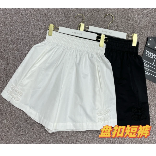 【蕾蕾】夏季休闲时尚百搭宽松显瘦松紧腰短裤53616