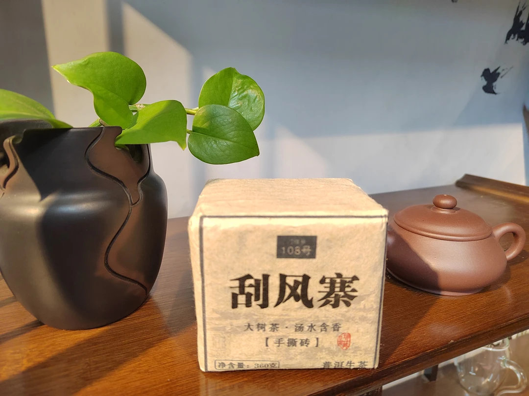 竹子甄选-【大昌茶业】12年刮风寨普洱生茶360g