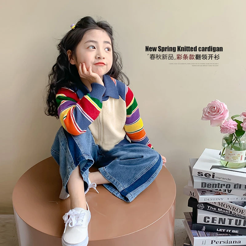 2025女童春装新款洋气儿童宝宝外套韩版上衣童装潮