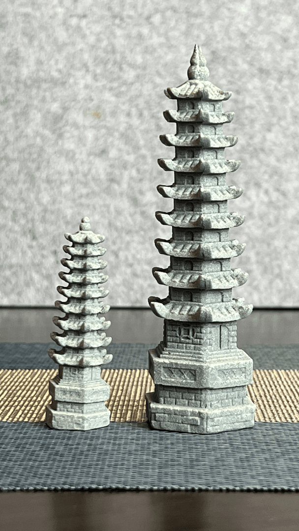 文昌塔创意创意中式雕刻摆设造景书房茶几摆件