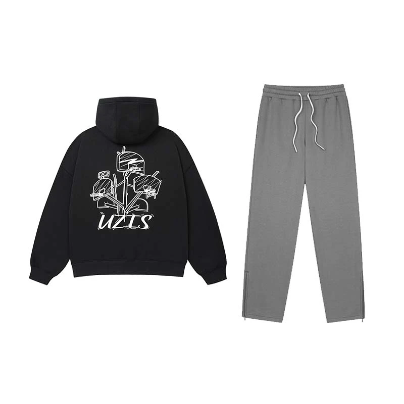【共生+舒意】有志者UZIS休闲宽松篮球运动卫衣长袖卫裤套装时尚