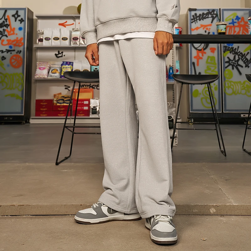 有志者UZIS弯刀针织运动长裤男篮球健身跑步卫裤美式休闲阔腿裤